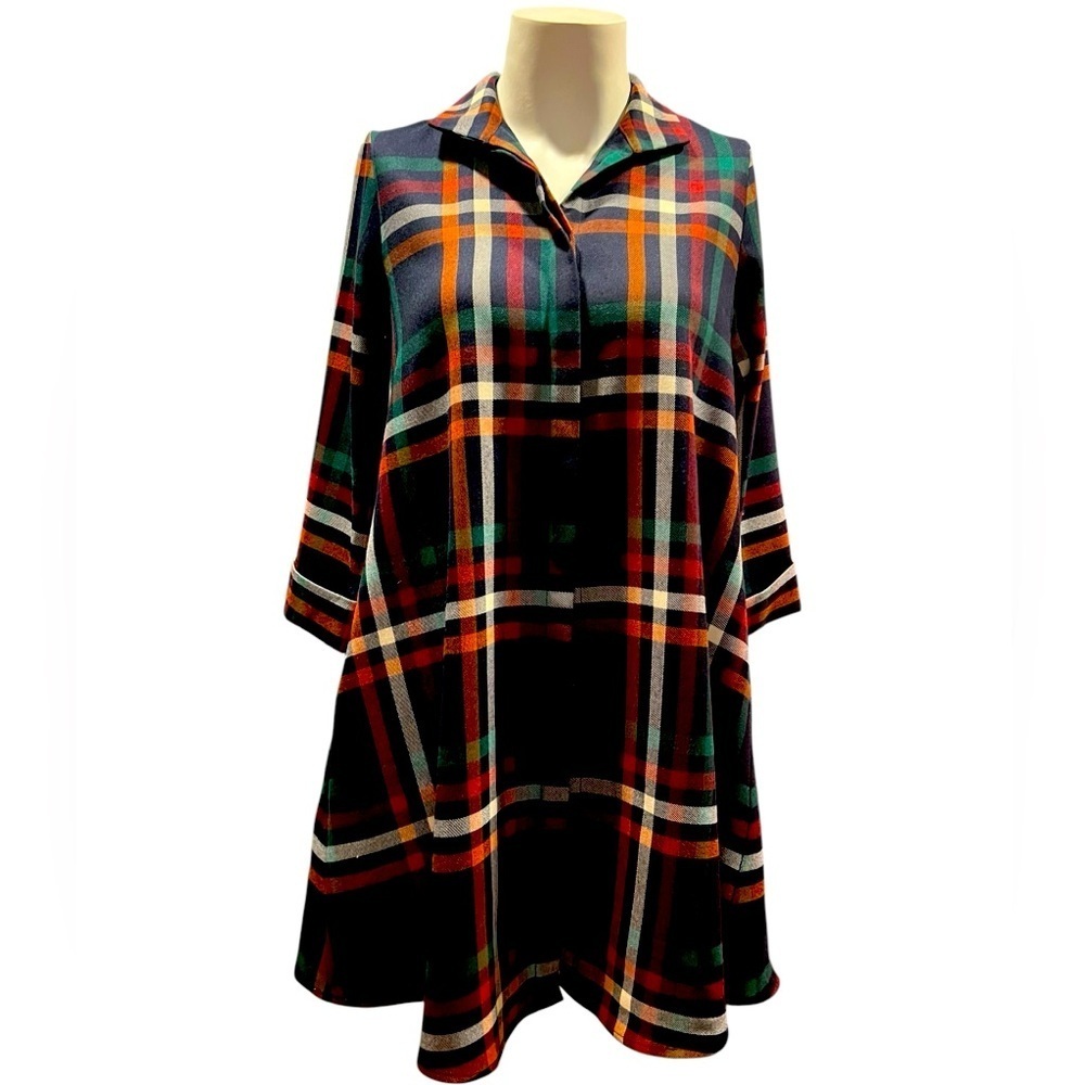 Tuckernuck Cream and Red Plaid Garment  SizeXS